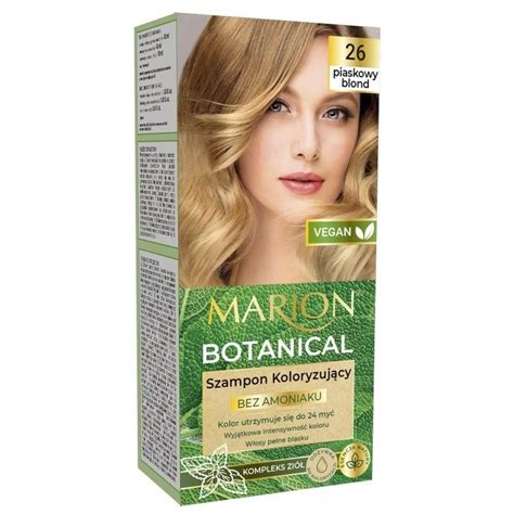 Marion Botanical Szampon Koloryzuj Cy Bez Amoniaku Piaskowy Blond