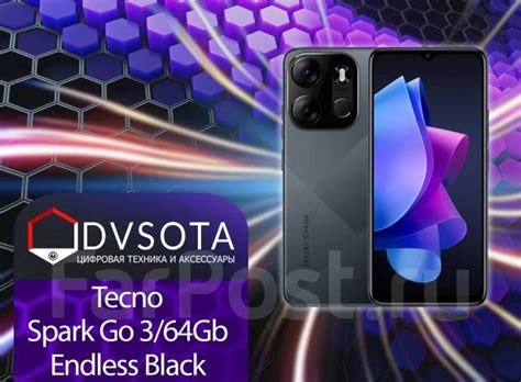 Смартфон Tecno Spark Go 2023 3/64GB Endless Black! Гарантия Dvsota, 64 ...