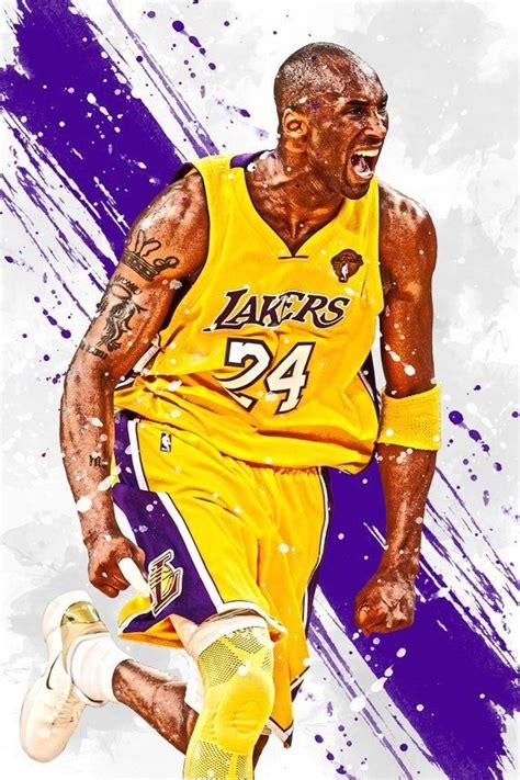 Kobe Bryant Los Angeles Lakers Poster Print Sports Art Etsy 1000