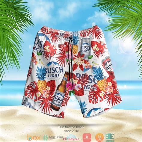 HOT Busch Light Pineapple Aloha Hawaiian Shirt Short Express Your Unique Style With BoxBoxShirt