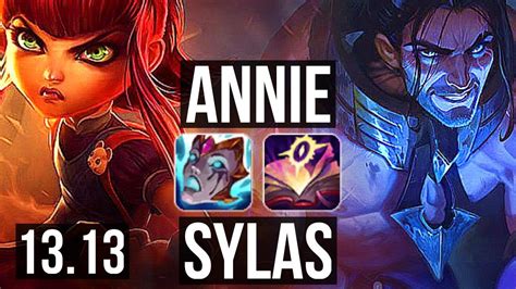 Annie Vs Sylas Mid M Mastery Games Dominating