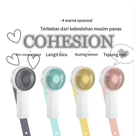 Jual COHESION KIPAS ANGIN MINI GENGGAM Cute Kipas Lipat PORTABLE