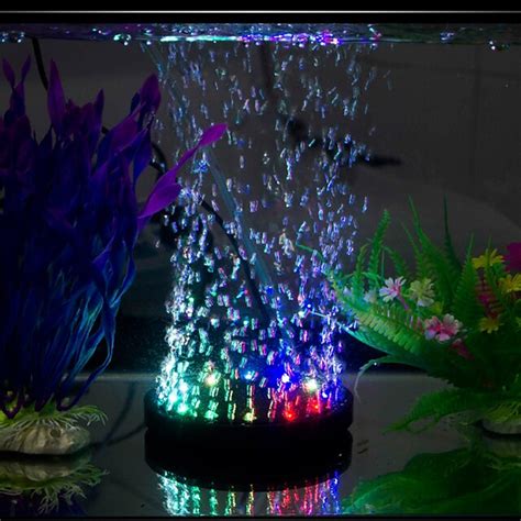 Tanche Aquarium Clairage Submersible Led Bulle Air Lumi Re Color