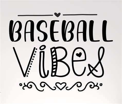 Baseball Vibes Svg Baseball Svg Sport Svg Vibes SVG Etsy