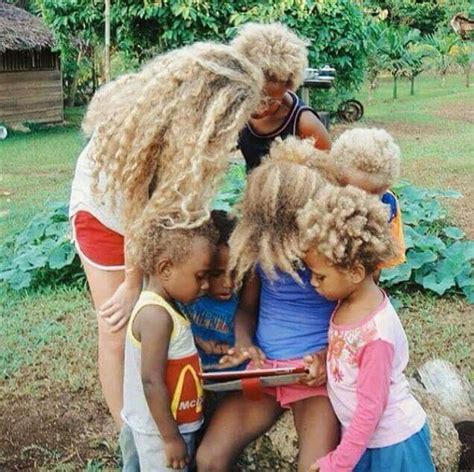 Melanesian Blondes Black People With Natural Blonde Hair About A