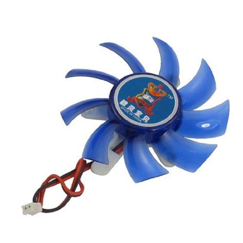 Alcoa PrimeBlue Plastic Blades 2 Pin VGA Cooler Video Card Cooling Fan