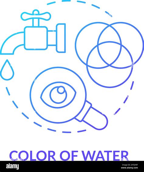 Color Of Water Blue Gradient Concept Icon Stock Vector Image And Art Alamy