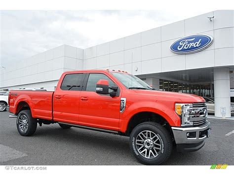 2017 Race Red Ford F350 Super Duty Lariat Crew Cab 4x4 119090593 Photo