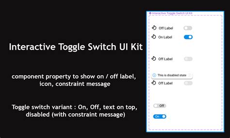 Toggle Switch Ui Kit Figma