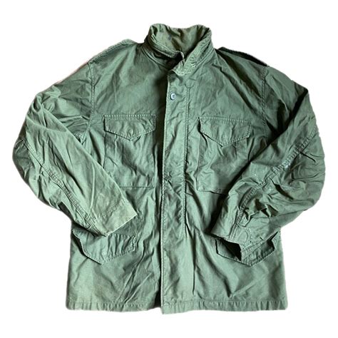 Vintage 1974 M 65 Olive Green Military Field Jacket S Gem