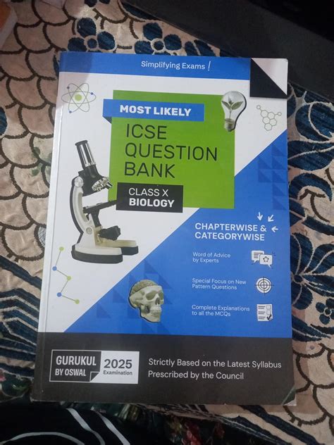 Gurukul By Oswal Biology Most Likely Question Bank For Icse Class 10