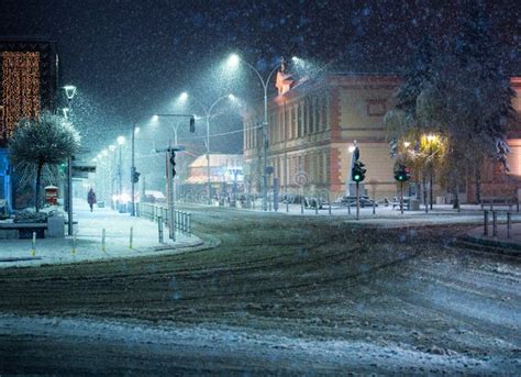 Girl Walking Alone at Night Stock Photo - Image of evening, street ...