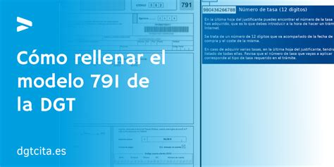 Cómo rellenar el modelo 791 de la DGT Cita Previa DGT