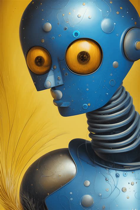 Blue Robot By Gediminas Pranckevicius · Creative Fabrica