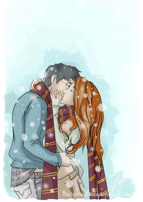 Ginny Weasley And Harry Potter Kissing Fan Art