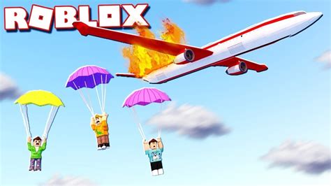 Uçak Kaza Yaptırobloxescape The Plane Crash Obby Youtube