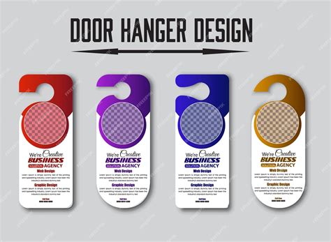 Premium Vector Door Hanger Design Template Vector Door Hanger