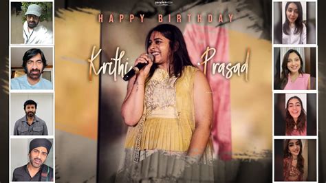 Tollywood Celebrities Birthday Wishes To Krithi Prasad Creative