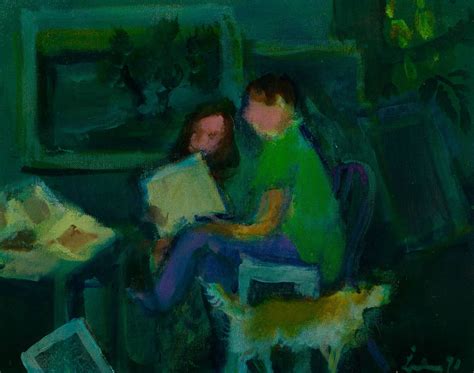 Gustav Likan (yugoslavian, 1912-1998) 'in The Studio' Oil On Canvas Auction