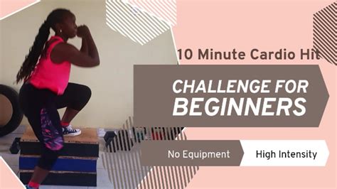 10 Minute Full Body Cardio HIT Workout For Fat Burning With Warm Up