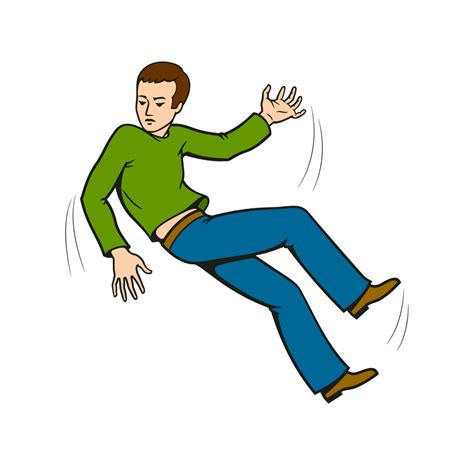 Falling Man. Cartoon character. Vector clipart. 23826502 Vector Art at