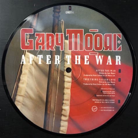 Gary Moore After The War UK Limited Edition 2 Track 7 Picture Disc