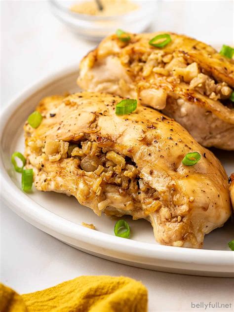 Asian Rice Stuffed Chicken Breast Recipe Belly Full