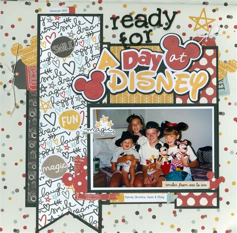 Ready For A Day At Disney Disney Scrapbook Disney