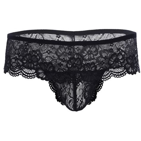 Iiniim Homme Charme Sous V Tements Slip Dentelle Transparent Taille