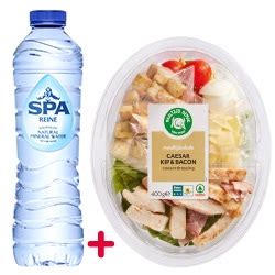 SPAR SPAR Maaltijdsalade Caesar Of Geitenkaas 400gr En SPA 400 500ml