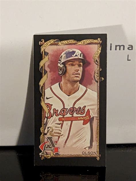 Topps Allen Ginter Mini Black Border Matt Olson Atlanta Braves