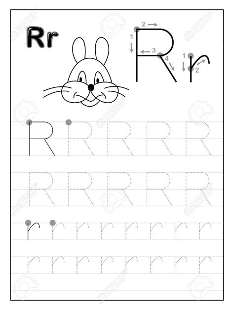 Letter R Tracing Preschool