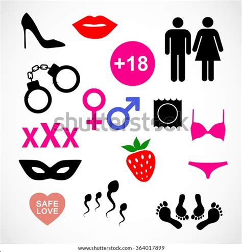 Sex Icon Set Vector Stock Vector Royalty Free 364017899 Shutterstock