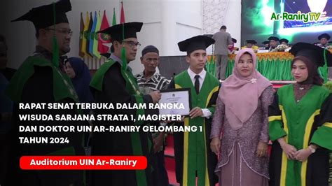 RAPAT SENAT WISUDA DALAM RANGKA WISUDA SARJANA STRATA 1 MAGISTER DAN