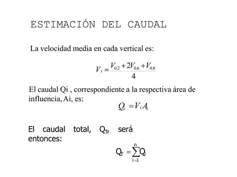 Caudales hidrología y principios generales PPT Descarga Gratuita