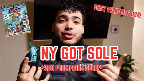 New York Got Sole First Event Of Over Pairs Sold Youtube