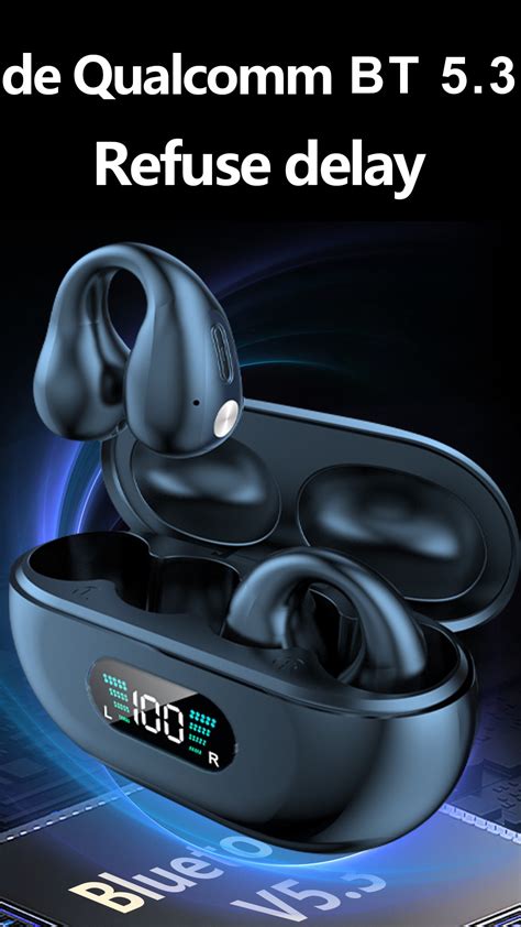 Jedi Air Conduction Headphone Bone Conduction Wireless Earbud Ear Hook Open Ear Sports Earphone