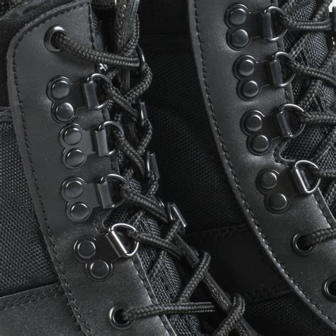 Nitehawk Army Military Patrol Black Leather Combat Boots Outdoor Cadet Security Ebay