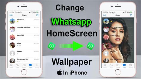 How To Change Whatsapp Home Screen Wallpaper On Iphone Youtube