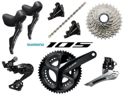 Shimano 105 R7000 (Mechanical 11spd, hydraulic disc brakes), Sports ...