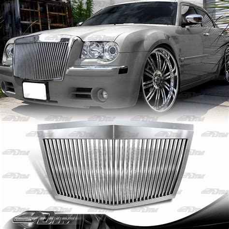 Buy 2005 2010 Chrysler 300300c Chrome Vertical Phantom Style Front Hood Grille In Walnut