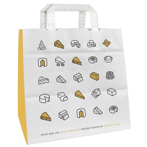 Sac Papier Alimentaire Fromagerie Motif Fff Lesmayoux