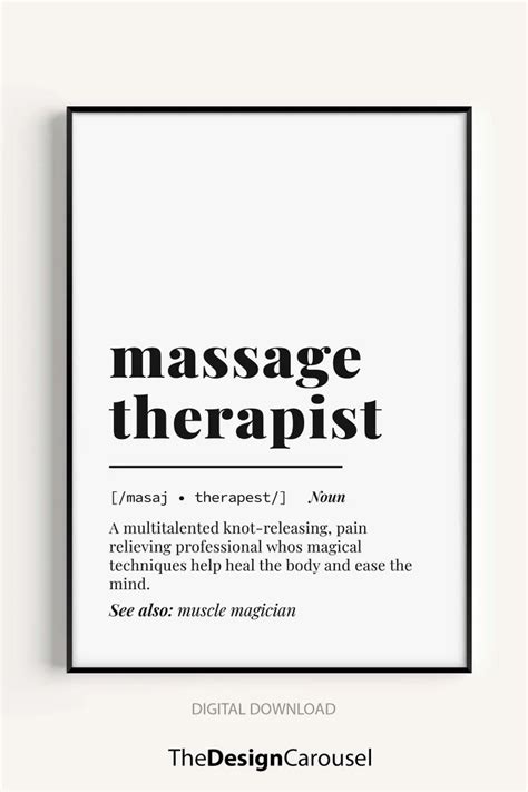 Massage Therapist Lmt Definition Printable Wall Art Lmt T Etsy Massage Therapy Quotes