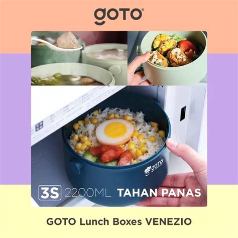 Jual Goto Living Goto Venezio Kotak Makan Bekal Anti Tumpah Lunch Box