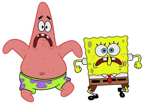 Spongebob And Patrick Running By Happaxgamma On Deviantart