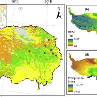 Spatial Distribution Of A Grassland Types And Net Primary