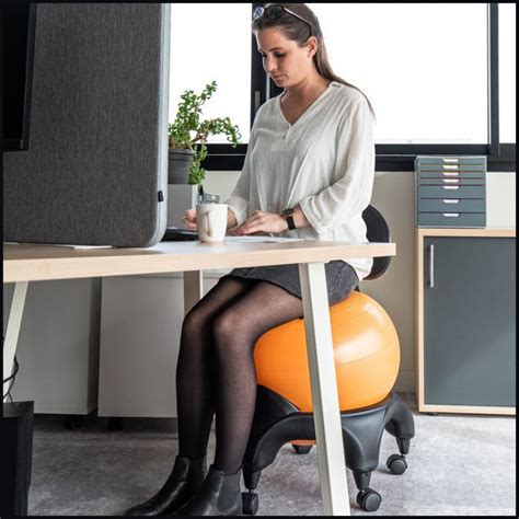 Chaise Ergonomique Avec Ballon Tonic Chair® Confort Bieneotherapie