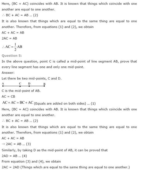 Ncert Solutions Class 9 Maths Ch 5 Introduction To Euclids Geometry