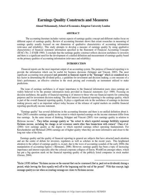 ssrn id  investing financial accounting standards board