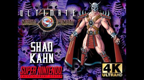 Ultimate Mortal Kombat 3 SNES Playthrough W Shao Kahn Very Hard 4K